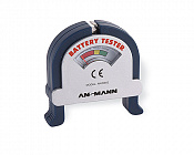 Тестер ANSMANN Battery tester (4000001),  Индик. 3 состоян. / для дисков., цилиндр.(AAA, AA, C, D) и 'Крона', ANSMANN