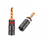 BANANA L1009 BFA штекер, красный /белый пара,  на кабель до 4 мм2; медь, позолоч.; 8 - 20AWG., R Connector (Китай)