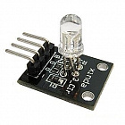 Модуль RGB светодиода KY-016, для Arduino, с токоограничивающим резистором; 5В; светодиод 5мм; 19.6*15мм (RGB LED Module), Китай