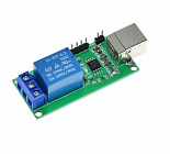 Модуль USB-реле 1 канальный,   для Arduino, 5В, 250VAC, 30VDC, 10А;  24.8*64.5мм, Китай