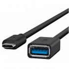 Шнур USB3.0-A F гнездо - MicroUSB3.0 Type-C  0.3м, (USB3.0 AF - Type-C  0.3m), Китай