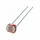 GL5516, Фоторезистор, d=5mm, R при 10Lux=5...10кОм, Rтемн.=0,5МОм, Китай