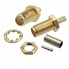 SMA гнездо (SMA-C316F) на RG-316, обжим, Резьба : 1/4-36UNS-2A , Китай
