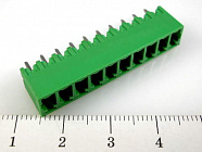 Зажим 15EDGVC-3.81-10P-1-4, Разъемный клеммный блок на плату, 10 конт., Degson