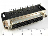 DHR-44F  розетка на плату угловая,  , AUK