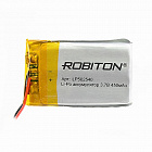 Аккумулятор  Li-Po 3.7V  450mAh LP502540, [3,7В] [450мАч] [40*25*5мм] [плоский][с провод.], Robiton