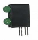 L-7104EB/2GD, Светодиодный модуль 2LEDх3мм/зеленый/568нм/10-25мкд/40°, KB