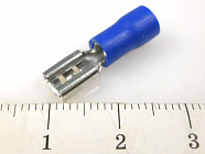 Наконечник кабельный FDD2-187(8) синий, ножевой (гнездо), с изоляцией, 0.8х4.75мм, сеч. пров. 1.5-2.5мм2 , YCD