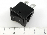 MRS-201A-2 (SWR-45, B100R-BB), черный, (ON)-OFF (DPST)/ 13,1*18мм /250В, 6А, Китай
