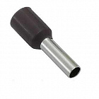 Наконечник DN02508(LT025008) черный, торцевой трубчатый, с изоляцией, 2.3x8mm; сеч. пров.: 2,5 мм2 (14 AWG) , Китай