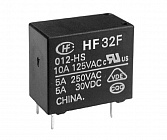 РЕЛЕ HF32F/024-ZS,  [=24В.][1гр.на перекл.] [3А.~250В.][18.4*10.2*15.3мм], HONGFA