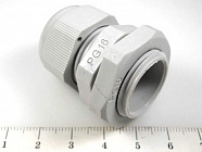 КАБЕЛЬ  ВВОД PG-16 серый, IP54,  диам.отв.под кабел.ввод 22мм. / резьба PG16 / диам.каб. от 7 до 13мм., Китай