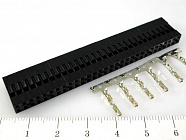 BLD-2X30 розетка обж., шаг 2,54мм. / макс.допуст.ток: 3А.  , Китай