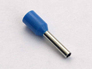 Наконечник DN01008(LT10008) синий, торцевой трубчатый, с изоляцией, 1,4x8mm; сеч. пров.: 1,0 мм2 (17 AWG) , Китай