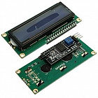 ЖК индикатор LCD1602 I2C, синий, с интерфейсом   IIC/I2C, PCF8574 (KZY4005-3) (EM-341), Китай