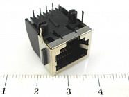 TJ8P8C розетка в плату 57-25 5722-S-H8P (TJ2-8P8C STP),  , Китай