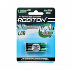 Аккумулятор ZR03 NiZn 1.6V  550mAh [AAA] 1000NZAAA-2, 1,6В / 550mAh/ 1000мВтч./ 'AAA ' (ZR03), Robiton