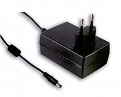 Блок питания AC/DC GST18E18-P1J,  [=18В. 1А.] [18Вт.] [пласт.корпус], MW