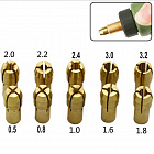 Патрон цанговый MCT32 3,2мм медный, держатель 4,8мм, Lisca (Китай)