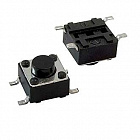 Микрокнопка DTSM20-5N (DTSM-62N-V-T/R)(IT-1102WA), 6*6*5мм, OFF - (ON), SMD, -20...+70 °С, Китай