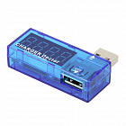 Мини USB метр LED 4 разряда  (напряжение, ток),  (USB Charger Doctor), (116105), Китай