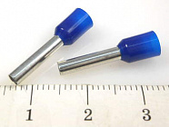 Наконечник DN02512(LT25012)  синий, торцевой трубчатый, с изоляцией, 2.3x12mm; сеч. пров.: 2,5 мм2 (14 AWG), Китай