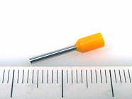 Наконечник DN00510(LT05010) оранжевый,  торцевой трубчатый, с изоляцией, 1x10mm; сеч. пров.: 0,5 мм2 (20 AWG) , Китай