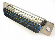 DB-25M (DS1033-25MBNSISS) вилка  на кабель (пайка), CONNFLY