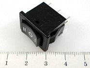MRS-103A (SWR-43, B100J) черный,  ON-OFF-ON/ 13*19,2мм / 250В/ 6А, Китай