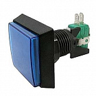 Кнопка GMSI-2B-S  синяя, 50мм, no(nc)+nc(no), LED 12В, 125/ 250VAC, 5A, Китай