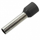 Наконечник DN10018(LT100018) черный, торцевой трубчатый, с изоляцией, 4.5x18mm; сеч. пров.: 10,0 мм2 (7 AWG), Китай