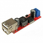 Преобразователь DC-DC понижающий на LM2596S, 6-40В/5В, вход: 6..40 В; выход: 5 В; ток: 3 А.  (EM-844), Китай