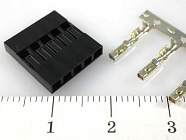 BLS-1X05 розетка обж., шаг 2,54мм. / макс.допуст.ток: 3А. , Китай