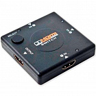 Коммутатор HDMI (3 входа 1 выход), с кнопкой, (140204)