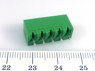 Зажим 15EDGVC-3.81-05P-14-00AH, Разъемный клеммный блок на плату, 5 конт. , Degson