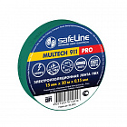 Изолента SafeLine ПВХ 15мм*20м зеленая, Safeline