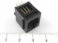 TJ6P6C розетка в плату 52-01 (5222-6P),  , CZT