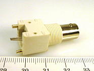 BNC гнездо (BNC-J)(BNC-144) на плату, пласт., Китай