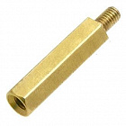 Стойка PCHSN-18 (H-L1800-2400-5-03-1N1W-X[9]) шестигранная, 18 mm, М3, латунь, CONNFLY
