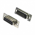 DB-15F (DS1033-15FBNSISS-CT) розетка на кабель (пайка), CONNFLY