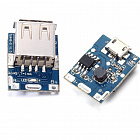 Модуль Powerbank, ток входа и выхода до 1А , Вход: 3.7-5.5В, 1А. Выход: 5В, 1А (98065)