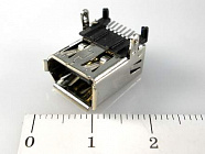IEEE 1394 02 (IEE 6F/SMT) розетка на плату, SMD,  , Китай