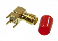 SMA гнездо SMA-JR (L-KLS1-SMA002-B) угловое, gold plating, KLS