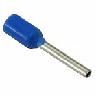 Наконечник DN00308(LT03408) синий, торцевой трубчатый, с изоляцией, 0,8x8mm; сеч. пров.: 0,34 мм2 (22 AWG), Китай