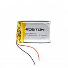 Аккумулятор  Li-Po 3.7V 1600mAh LP883450, [3,7В][1600мАч][50*34*8,8мм][с провод./ плоский, Robiton