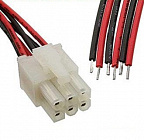 Межплатный кабель питания MF-2x3F wire 0,3m AWG20, сечение провода 0.5 мм2(20AWG); D изоляции - 1,6 мм; длина провода 300 мм  , Китай