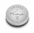 Батарейка LiBAT CR1632  ,  Li, MnO2/ 3В. / 16мм.*3,2мм. / дисков., MALAK