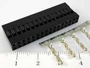 BLD-2X16 розетка обж., шаг 2,54мм. / макс.допуст.ток: 3А. , Китай