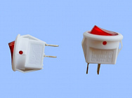 MRS-101-2 (SMRS-101-2), белый/красный,  ON-OFF/без подсветки/ МИНИ / d=14,4 мм / 250В/3А, Китай