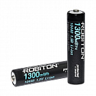 Аккумулятор  LiIo 1.5V  736mAh  10440-736/box (AAA), [1,5В][736мАч][1300мВтч][c защитой][с высоким контактом], Robiton